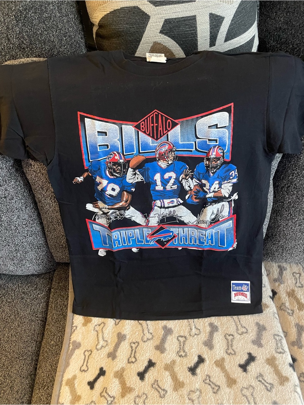 Buffalo Bills Black Short Sleeve Graphic Tee - Triple Threat